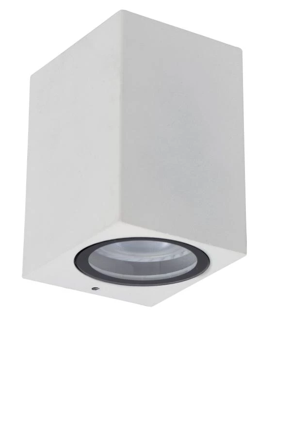 Lucide ZARO - Foco de pared / Lámpara de pared Dentro/Fuera - 1xGU10 - IP44 - Blanco - apagado